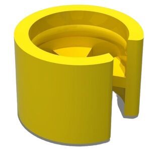 🩵Yellow Plastic Clothing Hanger Size Tags